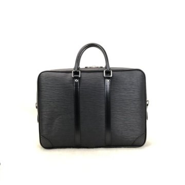 Louis Vuitton Porte Voyage %100 hakiki  deri Epi
