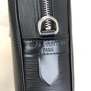Louis Vuitton Porte Voyage %100 hakiki  deri Epi