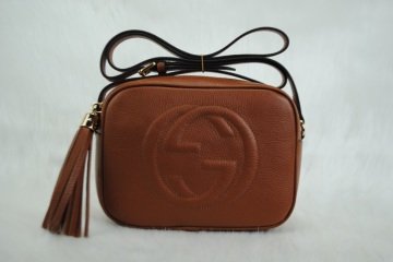GUCCI SOHO DISCO BAG HAKIKI DERI TABA