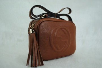 GUCCI SOHO DISCO BAG HAKIKI DERI TABA