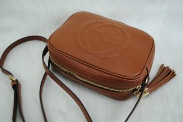 GUCCI SOHO DISCO BAG HAKIKI DERI TABA