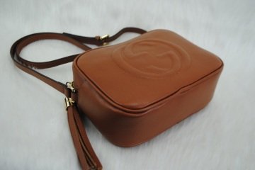 GUCCI SOHO DISCO BAG HAKIKI DERI TABA