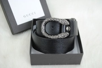 GUCCI DOUBLE GG BUCKLE KEMER %100 HAKIKI DERI