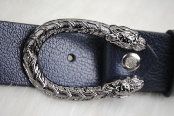 GUCCI DOUBLE GG BUCKLE KEMER %100 HAKIKI DERI