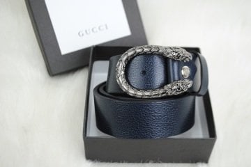 GUCCI DOUBLE GG BUCKLE KEMER %100 HAKIKI DERI