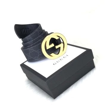 GUCCİ GG BUKLE BELT %100 HAKİKİ DERİ UNİSEX KEMER