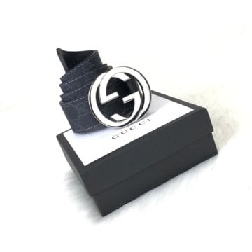 GUCCİ GG BUKLE BELT %100 HAKİKİ DERİ UNİSEX KEMER