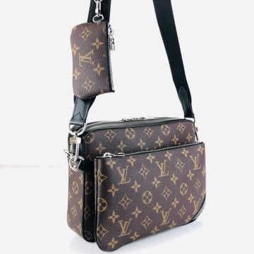 LOUİS VUİTTON TRİO MESSENGER ERKEK POSTACI %100 HAKİKİ DERİ