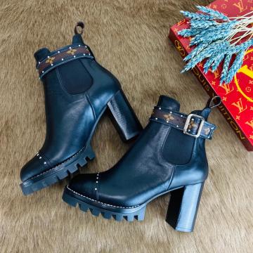 LOUİS VUİTTON STAR TRAİL RAUGH HEEL BOOT %HAKİKİ DERİ