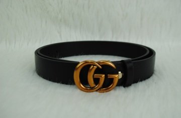 GUCCI DOUBLE GG BUCKLE İNCE KEMER %100 HAKIKI DERI