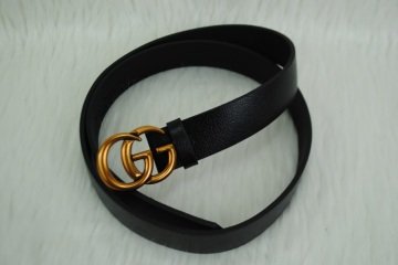 GUCCI DOUBLE GG BUCKLE İNCE KEMER %100 HAKIKI DERI