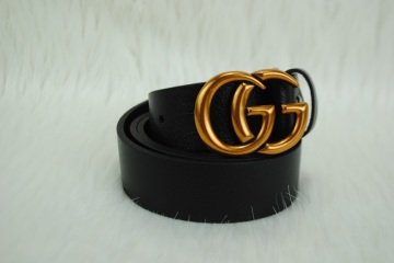 GUCCI DOUBLE GG BUCKLE İNCE KEMER %100 HAKIKI DERI