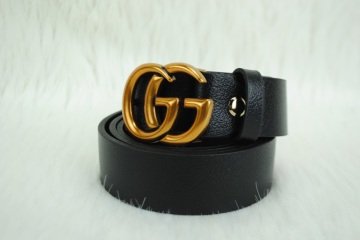 GUCCI DOUBLE GG BUCKLE İNCE KEMER %100 HAKIKI DERI
