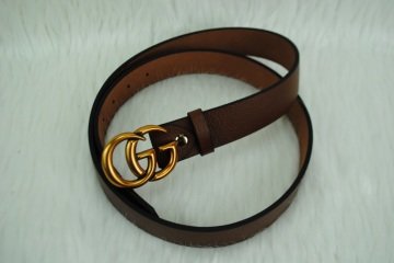 GUCCI DOUBLE GG BUCKLE İNCE KEMER %100 HAKIKI DERI