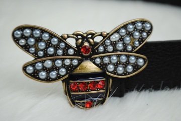 GUCCI DOUBLE GG BUCKLE İNCE KEMER %100 HAKIKI DERI