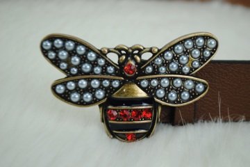 GUCCI DOUBLE GG BUCKLE İNCE KEMER %100 HAKIKI DERI