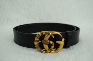 GUCCI DOUBLE GG BUCKLE KEMER %100 HAKIKI DERI