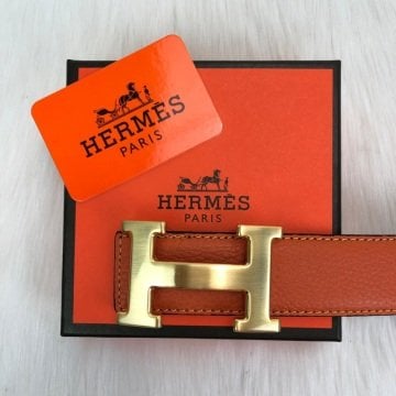 HERMES KEMER %100 HAKİKİ DERİ TURUNCU