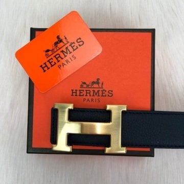HERMES KEMER %100 HAKİKİ DERİ LACİVERT