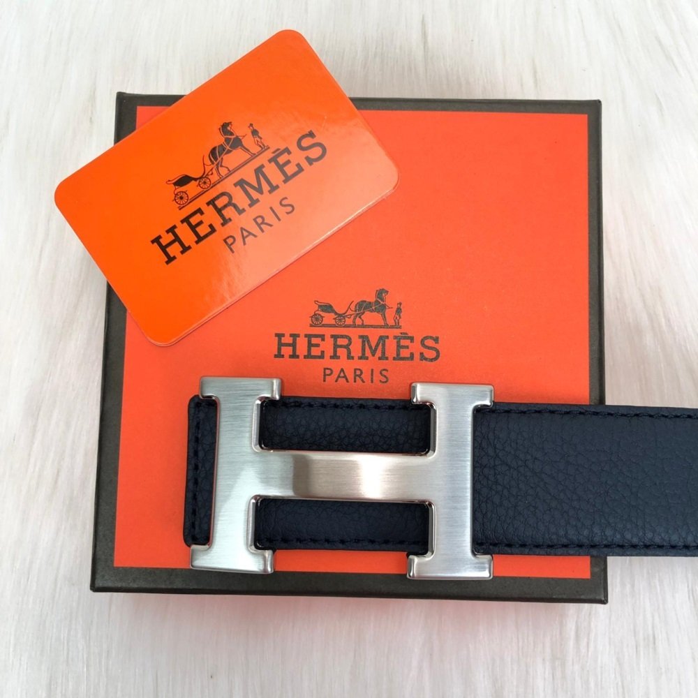 HERMES KEMER %100 HAKİKİ DERİ LACİVERT