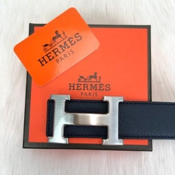 HERMES KEMER %100 HAKİKİ DERİ LACİVERT