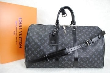 LOUIS VUITTON MONOGRAM CANVAS   VEJITAL DERI VALIZ 55X25CM