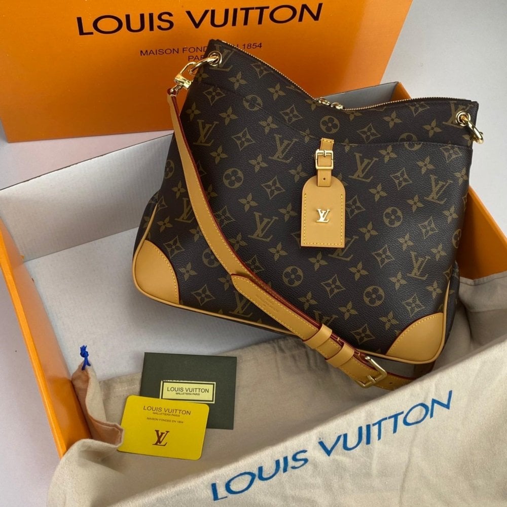 LOUIS VUITTON ODEN MONOGRAM CANVAS MM HAKİKİ VEJİTAL DERİ
