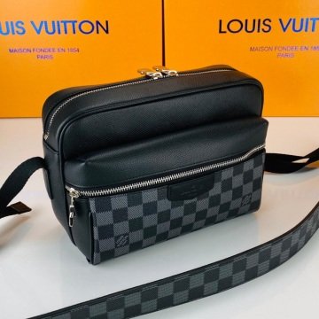 LOUİS VUİTTON OUTDOR MESSENGER CANVAS ERKEK POSTACI %100 HAKİKİ DERİ