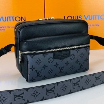LOUİS VUİTTON OUTDOR MESSENGER CANVAS ERKEK POSTACI %100 HAKİKİ DERİ