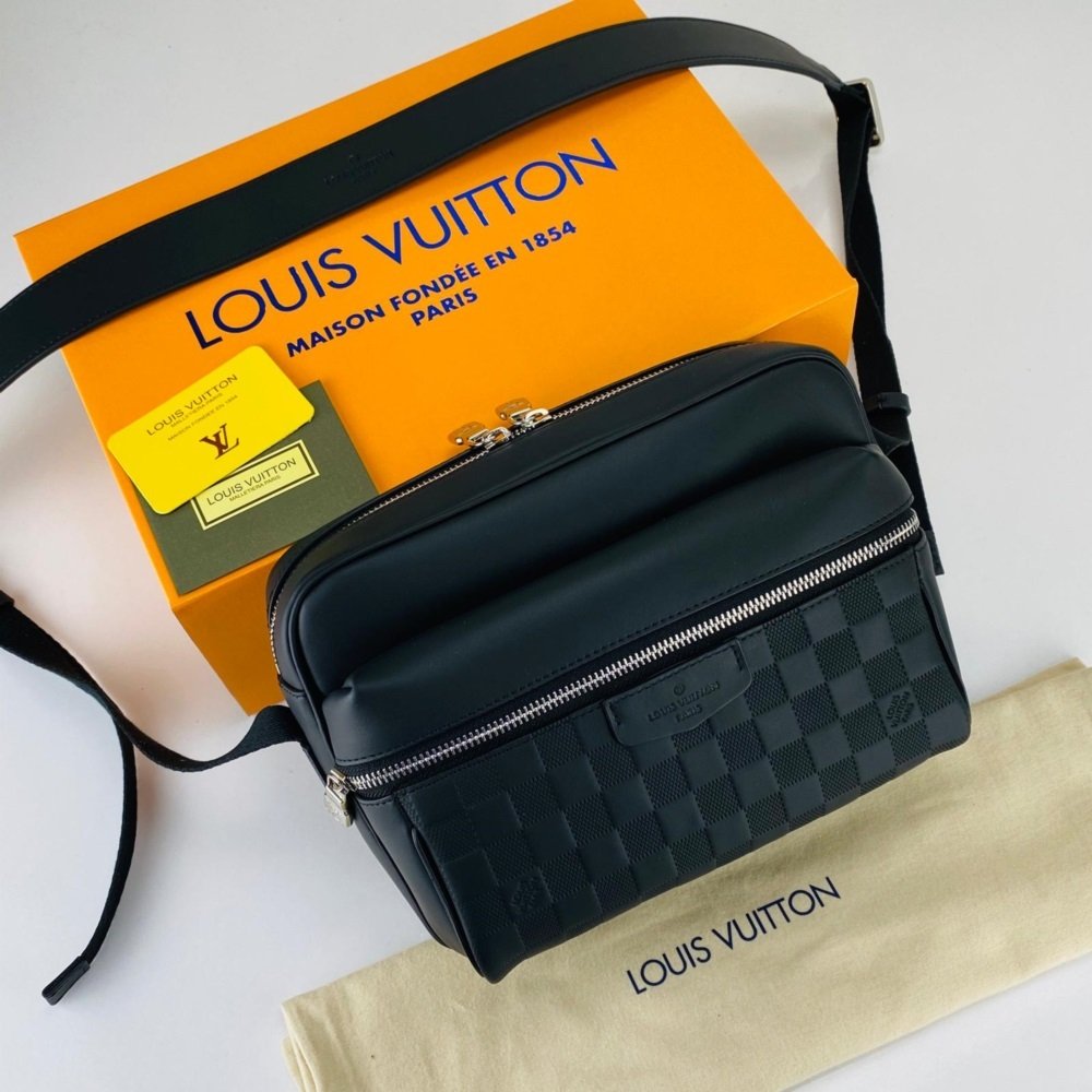 LOUİS VUİTTON OUTDOR MESSENGER CANVAS ERKEK POSTACI %100 HAKİKİ DERİ
