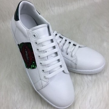 GUCCİ SNEAKERS BAYAN AYAKKABI %HAKİKİ DERİ