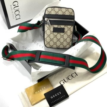 GUCCİ SÖALL MESSENGER SUPREME %100 HAKİKİ DERİ POSTACI