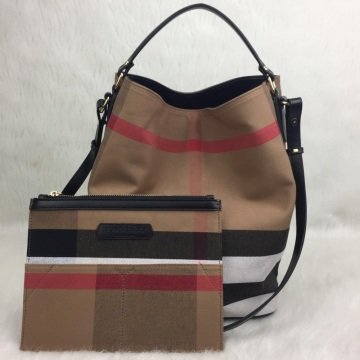 BURBERRY HOBO CANVAS SİYAH