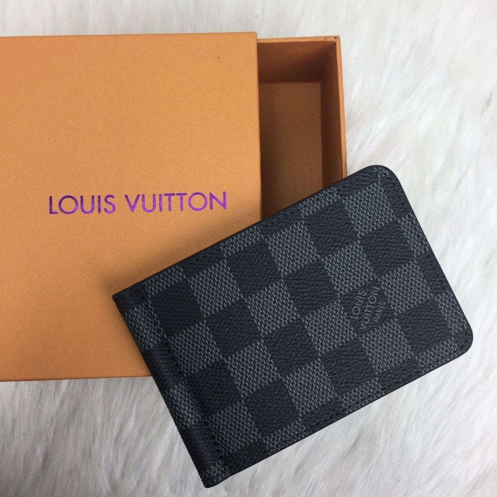 LOUIS VUITTON DAMİER GRAPHİTE KARTVIZIT %100 HAKIKI DERI