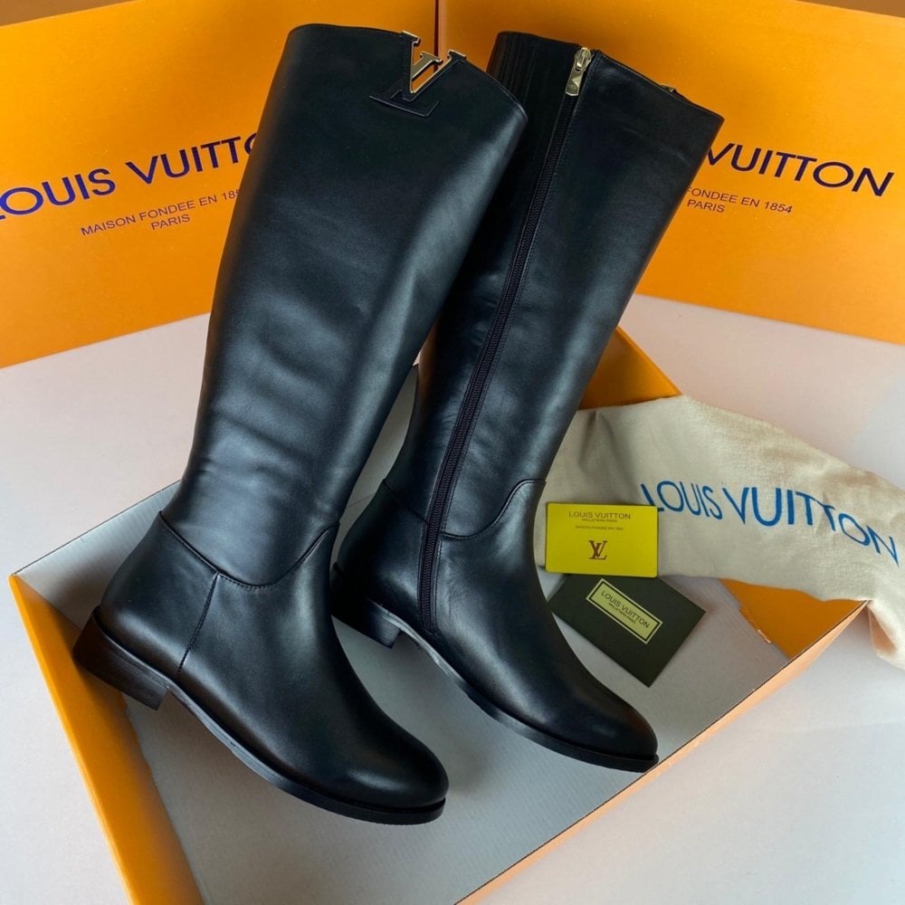 LOUİS VUİTTON  HERİTAGE HİGH BOOTS %HAKİKİ DERİ