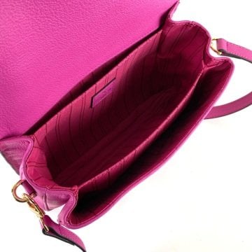 LOUİS VUİTTON METİS POCHETTE EMPREİNTE  %100 HAKIKI DERİ FUŞYA