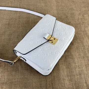 LOUİS VUİTTON METİS POCHETTE EMPREİNTE  %100 HAKIKI DERİ BEYAZ