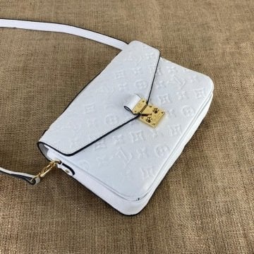 LOUİS VUİTTON METİS POCHETTE EMPREİNTE  %100 HAKIKI DERİ BEYAZ