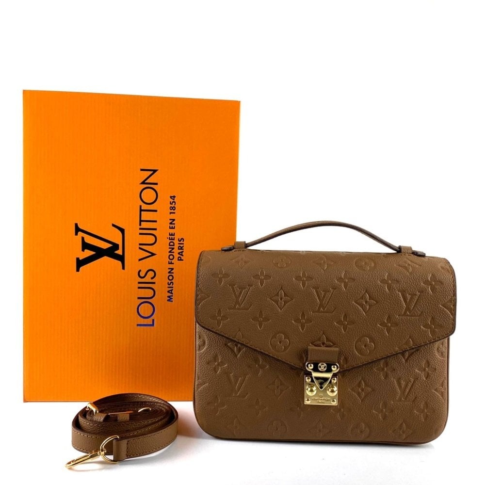 LOUİS VUİTTON METİS POCHETTE EMPREİNTE  %100 HAKIKI DERİ TABA