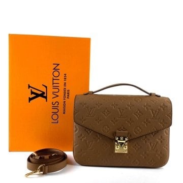 LOUİS VUİTTON METİS POCHETTE EMPREİNTE  %100 HAKIKI DERİ TABA