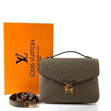 LOUİS VUİTTON METİS POCHETTE EMPREİNTE  %100 HAKIKI DERİ VİZON