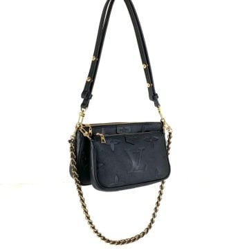Louis Vuitton Multi Pochette Accessoires Oversized Empreinte %100 Hakiki deri