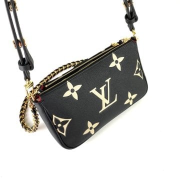 Louis Vuitton Multi Pochette Accessoires Bicolor Empreinte %100 Hakiki deri