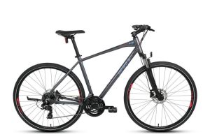 Carraro Sportive 223 56 Kadro Hidrolik Fren Şehir Bisikleti (185 cm üstü boy) Antrasit Kırmızı