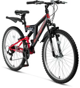 Ümit Blackmount 26 Jant Çift Amortisörlü Bisiklet 2629 (155-175 cm arası boy) Kırmızı Siyah Gri