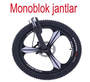 Salcano NG Team 20MD11 18 Vites Mono Blok Disk Fren Çocuk Bisikleti (120-145 cm boy) Siyah Gümüş