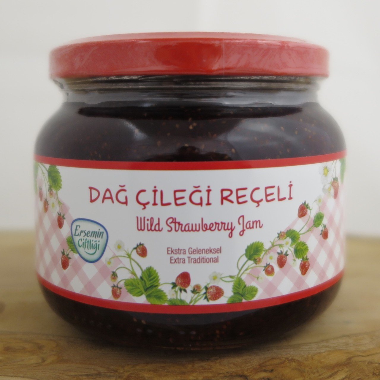450 gr Dağ Çileği Reçeli, Cam Kavanoz