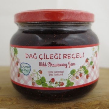 450 gr Dağ Çileği Reçeli, Cam Kavanoz