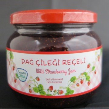 450 gr Dağ Çileği Reçeli, Cam Kavanoz