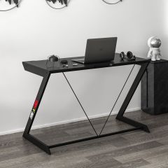 Zoned Metal Ayaklı Gaming Oyuncu Masası - Siyah